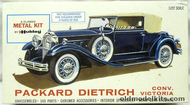 Hubley 1/22 1930 Packard Dietrich Convertible Victoria, 4863 plastic model kit